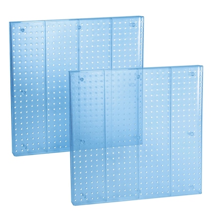 Azar Displays Pegboard Wall Panel Storage Solution, Size: 24'' x 24'', 2PK 772424-BLU-2PK